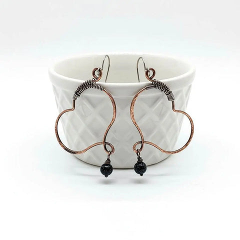 Handmade Copper Butterfly Wing Earrings – Child Abuse Survivor Jewelry | Made in USA Alexa Martha Designs  Earrings
