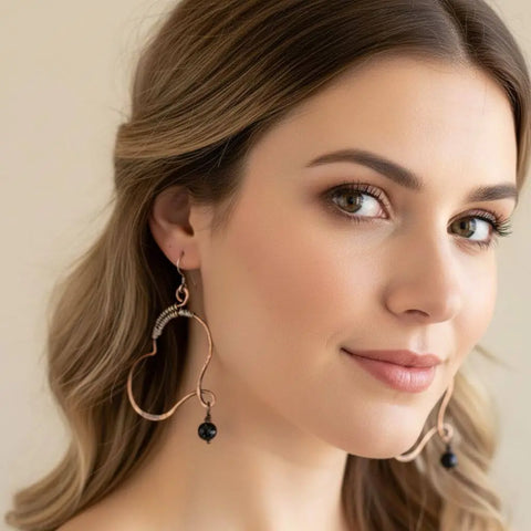 Handmade Copper Butterfly Wing Earrings – Child Abuse Survivor Jewelry | Made in USA Alexa Martha Designs  Earrings
