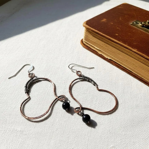 Handmade Copper Butterfly Wing Earrings – Child Abuse Survivor Jewelry | Made in USA Alexa Martha Designs  Earrings
