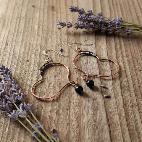 Handmade Copper Butterfly Wing Earrings – Child Abuse Survivor Jewelry | Made in USA Alexa Martha Designs  Earrings