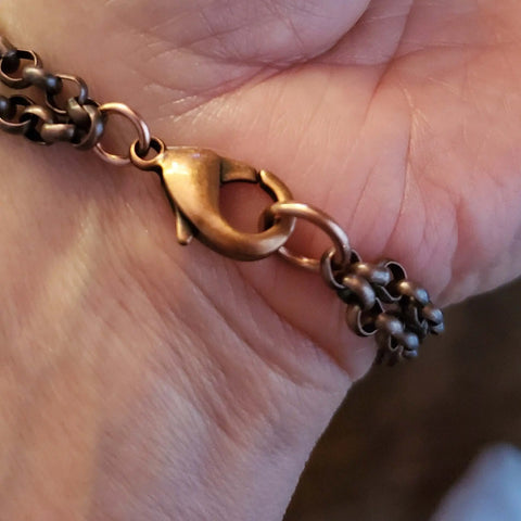 Handmade Copper Eternity Chain Bracelet – Alexa Martha | Made in USA Alexa Martha Designs  Bracelet