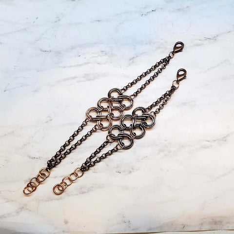 Handmade Copper Eternity Chain Bracelet – Alexa Martha | Made in USA Alexa Martha Designs  Bracelet