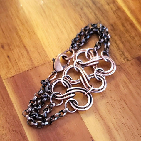 Handmade Copper Eternity Chain Bracelet – Alexa Martha | Made in USA Alexa Martha Designs  Bracelet