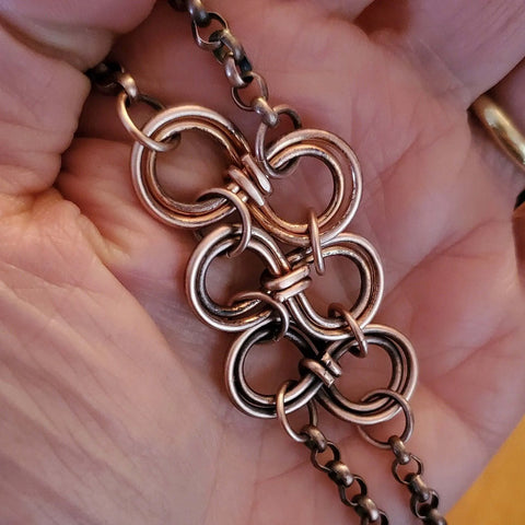 Handmade Copper Eternity Chain Bracelet – Alexa Martha | Made in USA Alexa Martha Designs  Bracelet