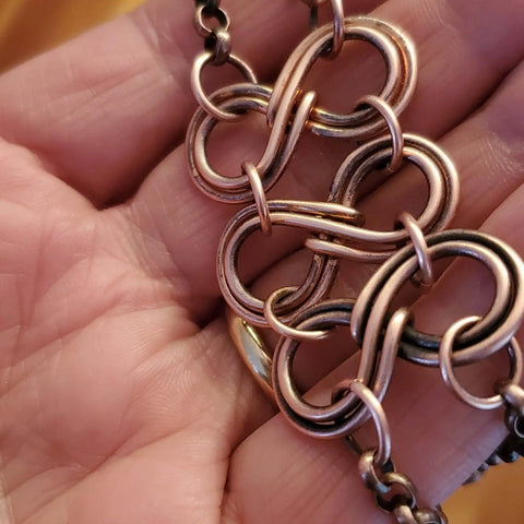 Handmade Copper Eternity Chain Bracelet – Alexa Martha | Made in USA Alexa Martha Designs  Bracelet