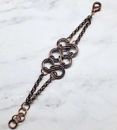 Handmade Copper Eternity Chain Bracelet – Alexa Martha | Made in USA Alexa Martha Designs  Bracelet
