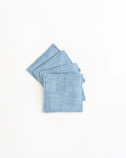 Handmade Fabric Coaster Set 4.5 Inch Squares – Amish Crafted Home Essentials | Made in USA Millstream Home  Kitchen + Dining