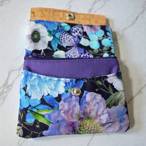 Handmade Floral Cotton Cork Wallet for Women – Small 4x4.5 Inch & Regular 4.5x7.5 Inch | Sustainable Craft – Made in USA Frances Farm & Craft  Wallet