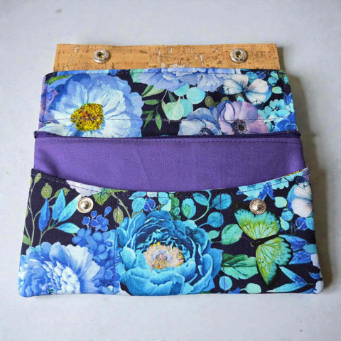 Handmade Floral Cotton Cork Wallet for Women – Small 4x4.5 Inch & Regular 4.5x7.5 Inch | Sustainable Craft – Made in USA Frances Farm & Craft  Wallet