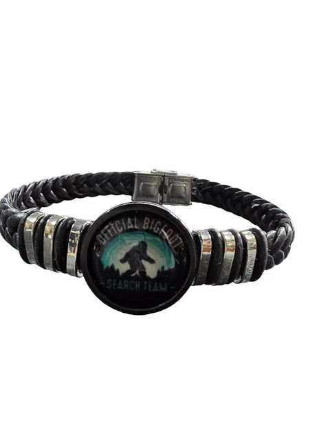 Handmade Leather Sasquatch Cuff Bracelet 7 to 9 Inch – Official Bigfoot Search Design | Made in USA Michelle Marie Boutique  Bracelets