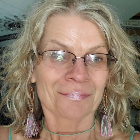 Handmade Long Copper Embossed Tassel Earrings 3.5 Inch with Sterling Silver Ear Wires – Alexa Martha | Made in USA Alexa Martha Designs  Earrings