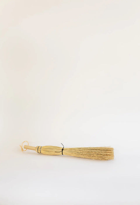 Handmade Natural Corn Fiber Fireplace Broom – Solid Wood Handle | Amish Craft | Made in USA Millstream Home  Homegoods