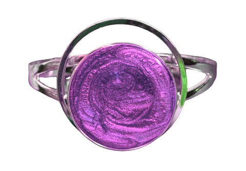 Handmade Resin Rose Cuff Bracelet – Adjustable Sterling Silver Plated Jewelry | Made in USA Gift Michelle Marie Boutique  Bracelets