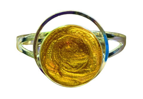 Handmade Resin Rose Cuff Bracelet – Adjustable Sterling Silver Plated Jewelry | Made in USA Gift Michelle Marie Boutique  Bracelets