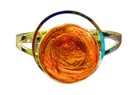 Handmade Resin Rose Cuff Bracelet – Adjustable Sterling Silver Plated Jewelry | Made in USA Gift Michelle Marie Boutique  Bracelets