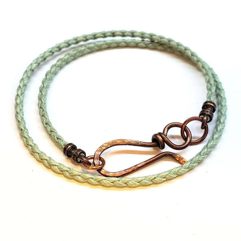 Handmade Reversible Copper Wire Coil Pendant 2x2 Inch – Antiqued Finish Artisan Jewelry | Assembled in USA Alexa Martha Designs  Necklace