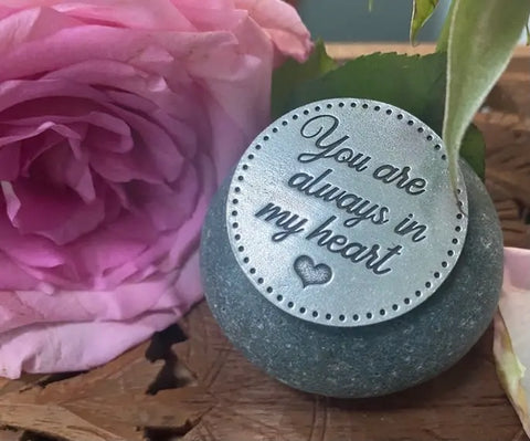 Handmade Sentimental River Stone 3-4 Inch Keepsake – Heartfelt Gift for Mom | Whitney Howard Designs Made in USA Whitney Howard Designs  Rock Garden