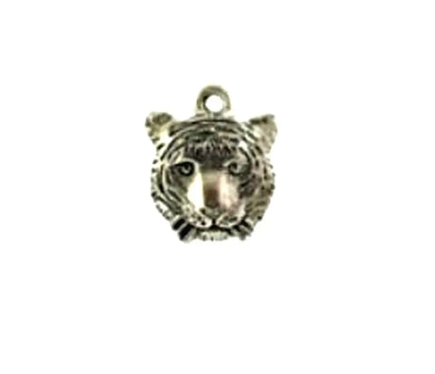 Handmade Silver Tiger Pewter Jewelry Charm – Pendant for Custom Accessories | Made in USA Michelle Marie Boutique  Charms and pendants