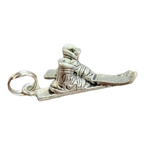 Handmade Skis and Boots Pewter Jewelry Charm 1.25 Inch – Winter Sports Pendant | Made in USA Michelle Marie Boutique  Charms and Pendants