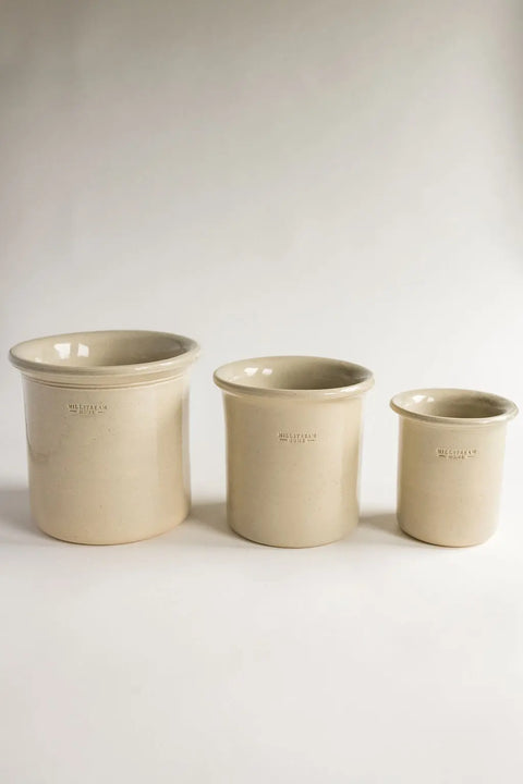 Handmade Stoneware Kitchen Utensil Holder Crock 6 Inch – Durable Pottery Organizer | Made in USA Millstream Home  Pottery
