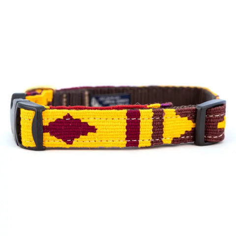 Handwoven Adjustable Side Release Dog Collar – Durable Nylon Webbing 1 Inch Wide | Made in USA Auburn Leathercrafters  item