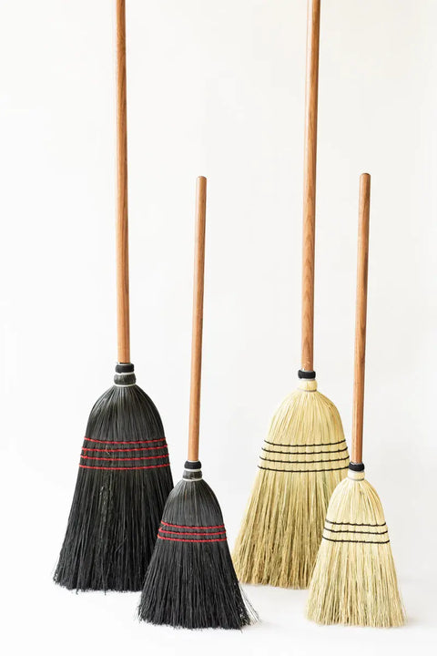 Handwoven Child’s Broom 32 x 12 Inch – Natural Broom Corn with Solid Oak Handle | Made in USA Millstream Home  Homegoods