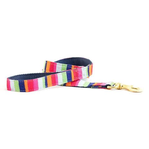 Handwoven Colorful Dog Leash – Durable Nylon Backing – Vibrant Beach Style | Made in USA Auburn Leathercrafters  item