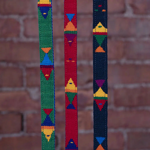 Handwoven Colorful Nylon Dog Leash – Durable Brass Hardware – Premium Pet Lead | Made in USA Auburn Leathercrafters  item