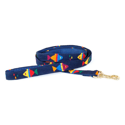 Handwoven Colorful Nylon Dog Leash – Durable Brass Hardware – Premium Pet Lead | Made in USA Auburn Leathercrafters  item