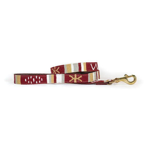 Handwoven Dog Leash With Durable Nylon Backing – Vibrant Design – Auburn Leathercrafters | Made in USA Auburn Leathercrafters  item