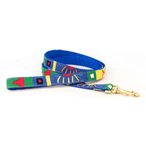 Handwoven Fabric Dog Leash – Durable Nylon Backing – Auburn Leathercrafters | Made in USA Auburn Leathercrafters  item