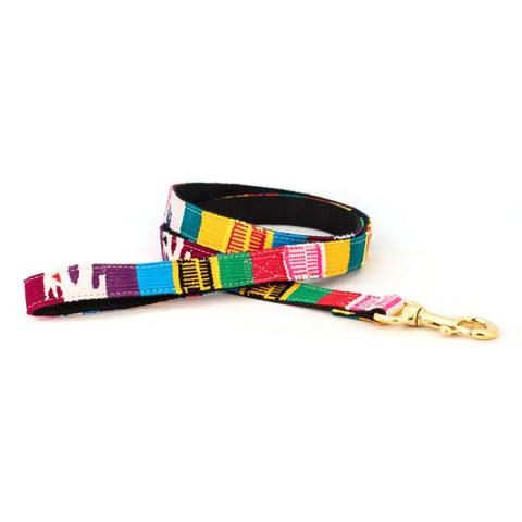 Handwoven Nylon Dog Leash With Brass Hardware – Durable Standard Leash | Made In USA Auburn Leathercrafters  item