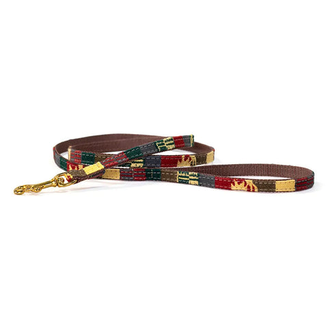 Handwoven Nylon Dog Leash With Brass Hardware – Durable Standard Leash | Made In USA Auburn Leathercrafters  item