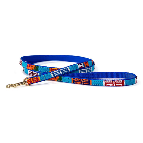 Handwoven Nylon Dog Leash with Brass Hardware – Durable Standard 6 ft Lead | Made in USA Auburn Leathercrafters  item
