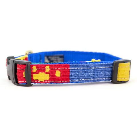 Handwoven Side Release Dog Collar 9-30 Inch Adjustable – Durable Nylon Webbing | Made in USA Auburn Leathercrafters Auburn Leathercrafters  item