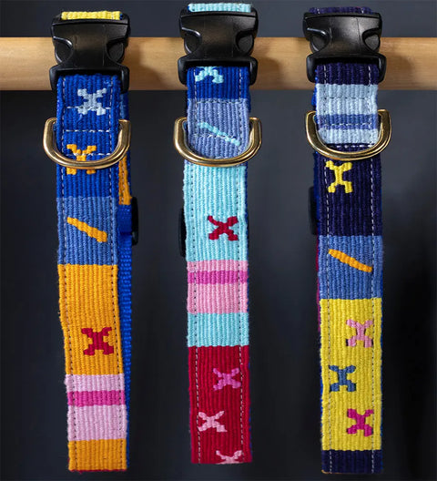Handwoven Side-Release Dog Collar – Durable Nylon with Solid Brass Hardware | Auburn Leathercrafters Made in USA Auburn Leathercrafters  item
