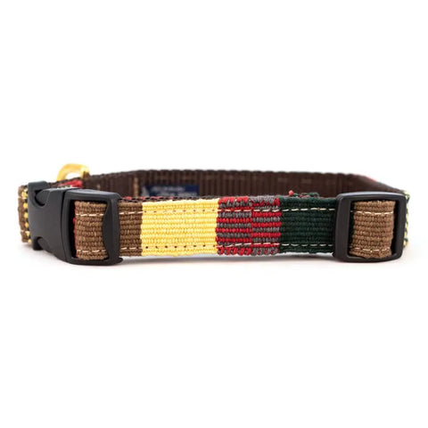 Handwoven Traditional Pattern Nylon Dog Collar – Durable Side Release Buckle – Made in USA for Small to Large Breeds Auburn Leathercrafters  item