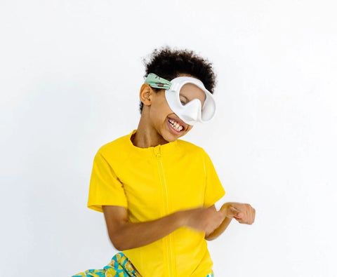 Hang Loose Youth Swim Mask with Sleepy Sloth Print – Anti-Fog Clear Lenses – Hypoallergenic Comfortable Fit | Assembled in USA Splash Place  Youth Swim Mask