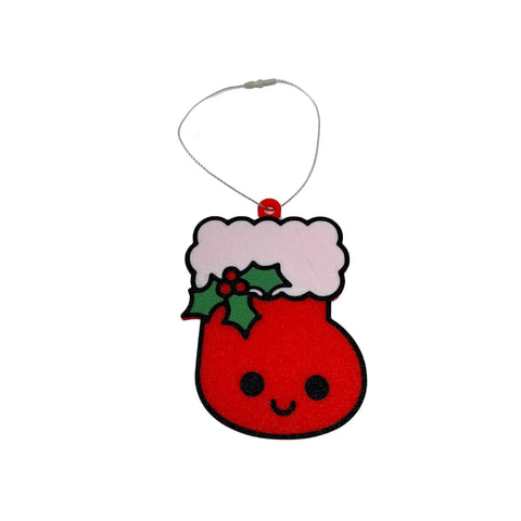 Happy Christmas Stocking Ornament – Cute Holiday Decor | Made in USA Chatelet Manufacturing 