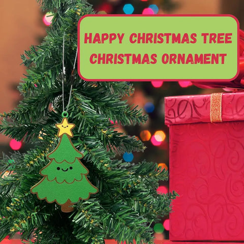 Happy Christmas Stocking Ornament – Cute Holiday Decor | Made in USA Chatelet Manufacturing 