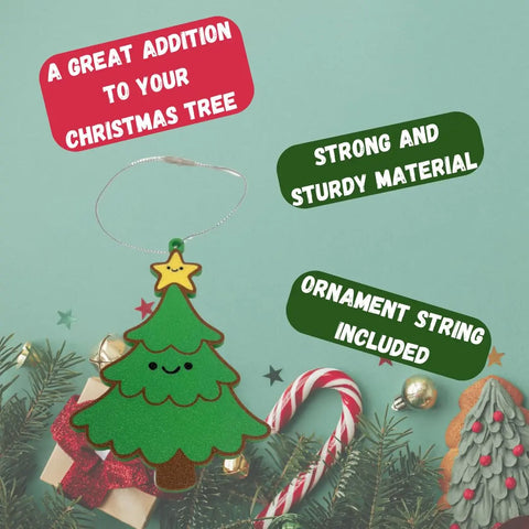 Happy Christmas Stocking Ornament – Cute Holiday Decor | Made in USA Chatelet Manufacturing 