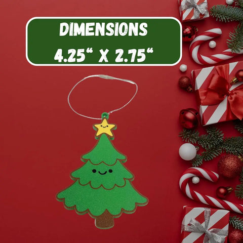 Happy Christmas Stocking Ornament – Cute Holiday Decor | Made in USA Chatelet Manufacturing 