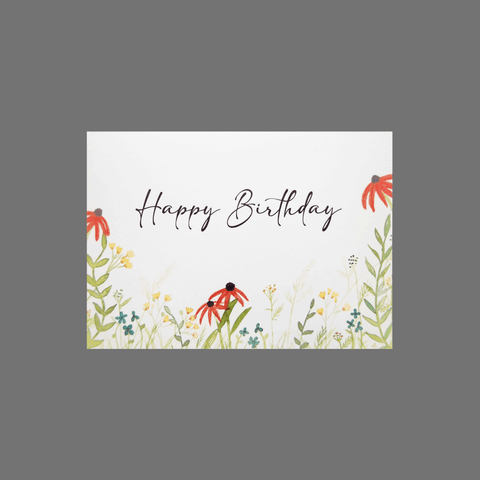 Pack of 8 Wildflower Birthday Cards – Watercolor Floral Design | Made in USA JuLu Cards  Birthday Cards