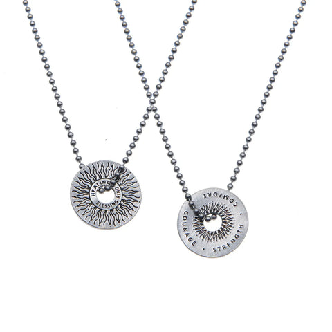 Healing Blessing Ring Charm – Recycled Pewter Sunburst Token | Made in USA, Pocket Size Inspirational Gift Whitney Howard Designs  Blessing Ring