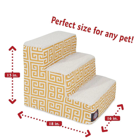 Heavy Duty 3 Step Pet Stairs – Supports Up To 250 Lbs | Made in USA Majestic Pet