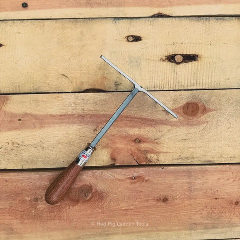 Heavy Duty Hand Rake With Straight Tines – Garden Cultivating Tool | Made in USA Piginor by Red Pig Garden Tools 