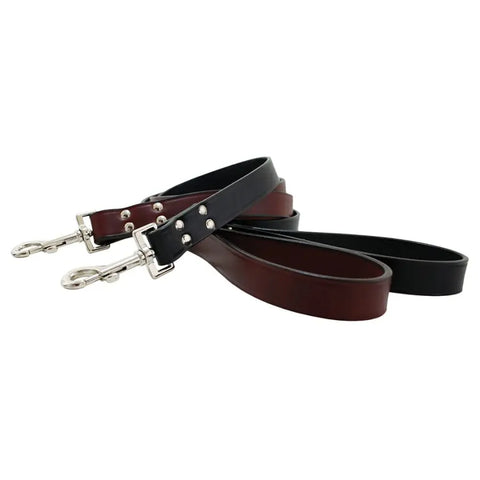 Heavy-Duty Leather Dog Leash 12 Inch – Thick Single-Ply Bridle Leather | Made in USA Durable Control Auburn Leathercrafters  item