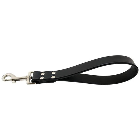 Heavy-Duty Leather Dog Leash 12 Inch – Thick Single-Ply Bridle Leather | Made in USA Durable Control Auburn Leathercrafters  item