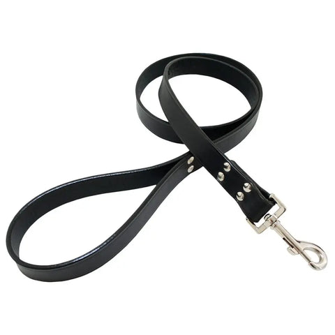 Heavy-Duty Leather Dog Leash 12 Inch – Thick Single-Ply Bridle Leather | Made in USA Durable Control Auburn Leathercrafters  item