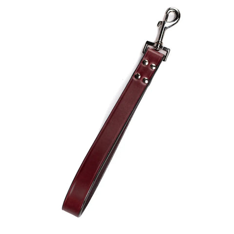 Heavy-Duty Leather Dog Leash 12 Inch – Thick Single-Ply Bridle Leather | Made in USA Durable Control Auburn Leathercrafters  item